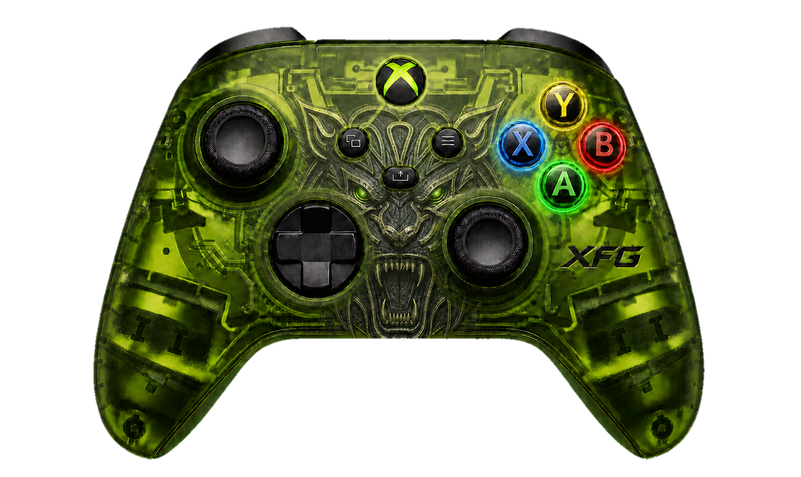 Green XFG custom Xbox controller
